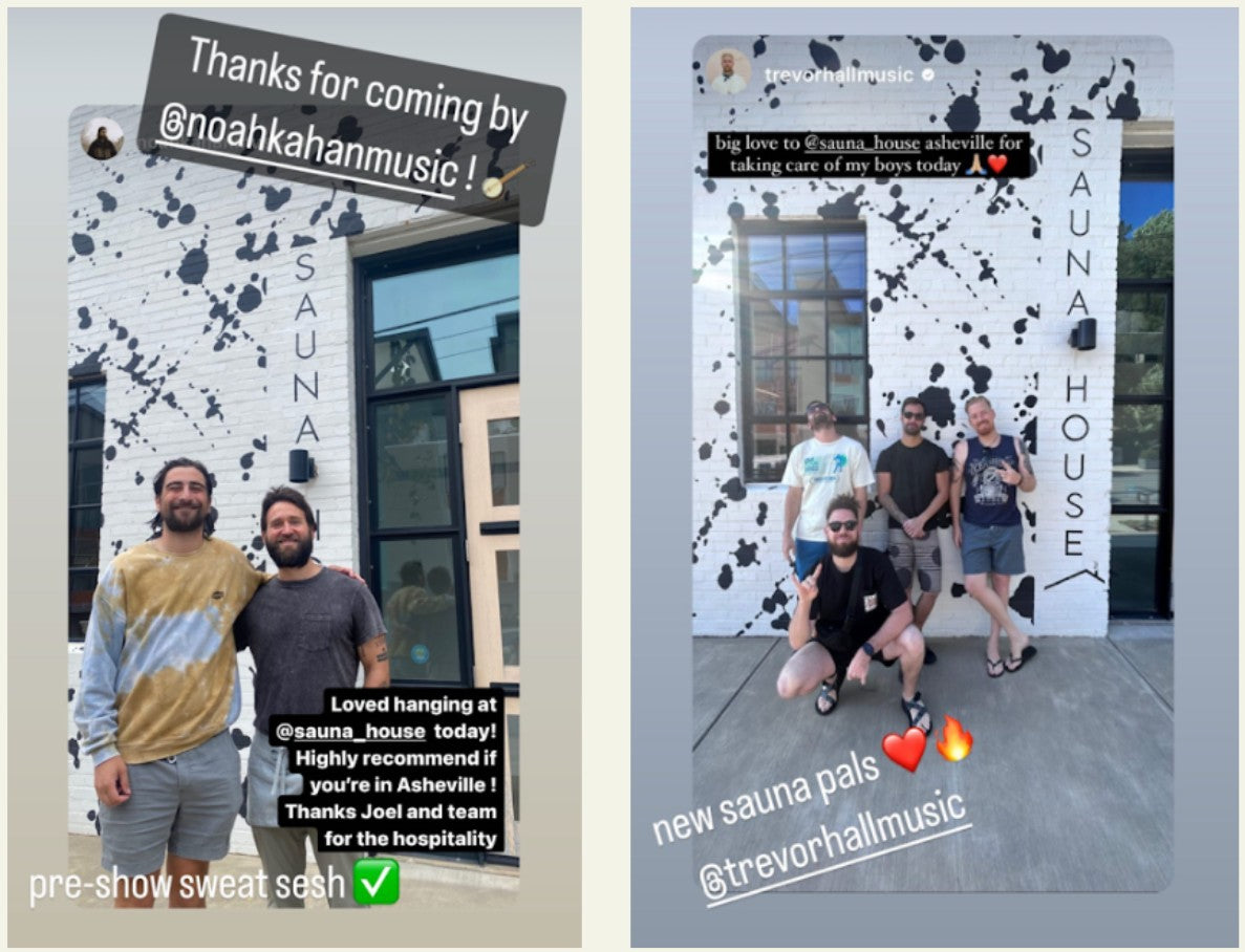 Touring Bands Love Sauna House