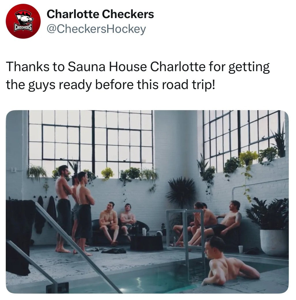 Charlotte Checkers at Sauna House