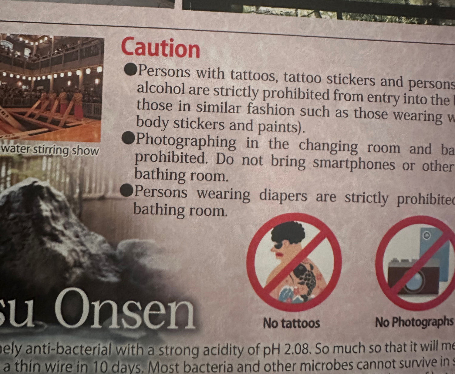 Tattoo warning for visitors
