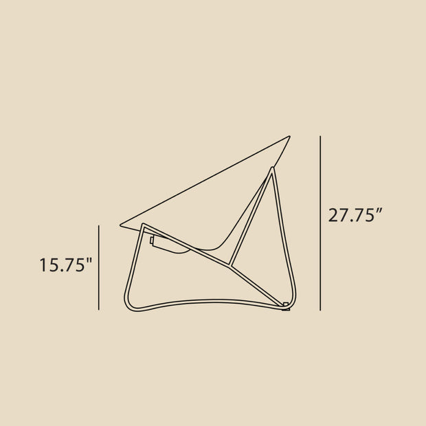 Orion Chair dimensions side view