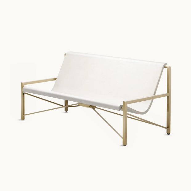 Surface artic white frame brass