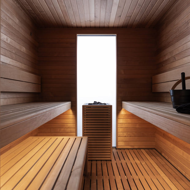 Inside the Garda sauna cabin