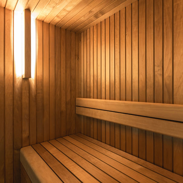Inside of the Familia sauna