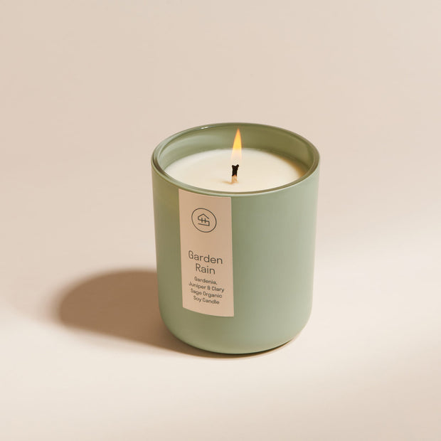 Garden Rain Organic Soy Wax Candle