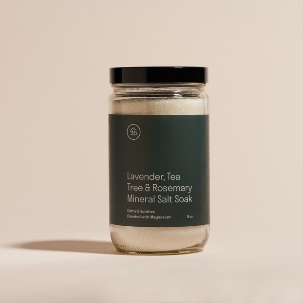 Front view of the Lavender & Tea Tree Mineral Bath Soak